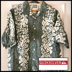 Quiksilver Classic Aloha Shirt. Men’s Size L.